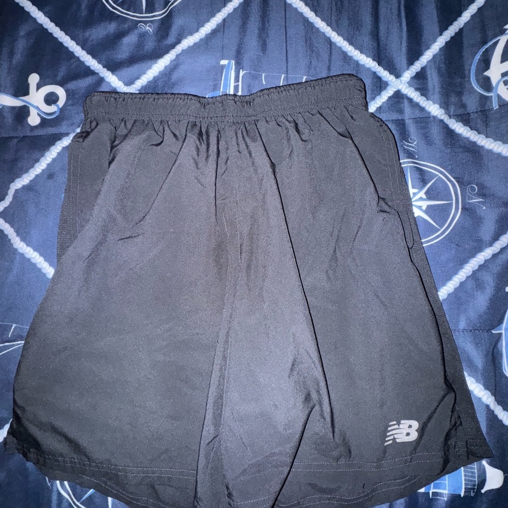 New Balance Black Athletic Shorts Lightweight Performance